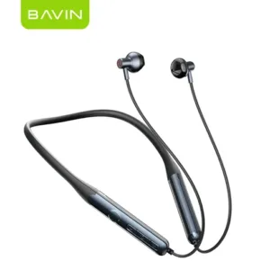 BAVIN BH56 HiFi Bluetooth Wireless Magnetic Headset Neckband Sport Headphones w Built-In Microphone