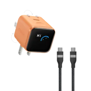 Anker Nano Charger (45W, Smart Display, 180? Foldable)