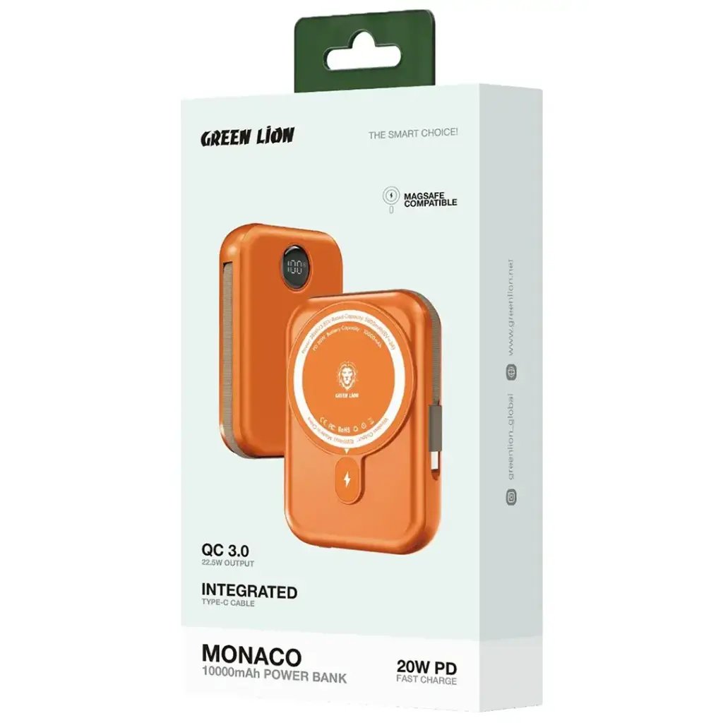 Green Lion 10000mAh Monaco MagSafe Power Bank2