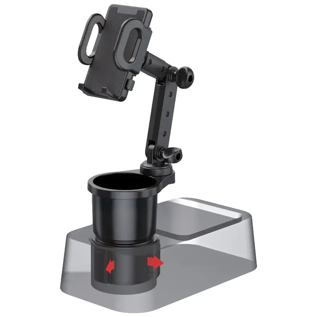Green Lion 2-In-1 Flexgrip Car Cup Holder and Phone Mount – Black3