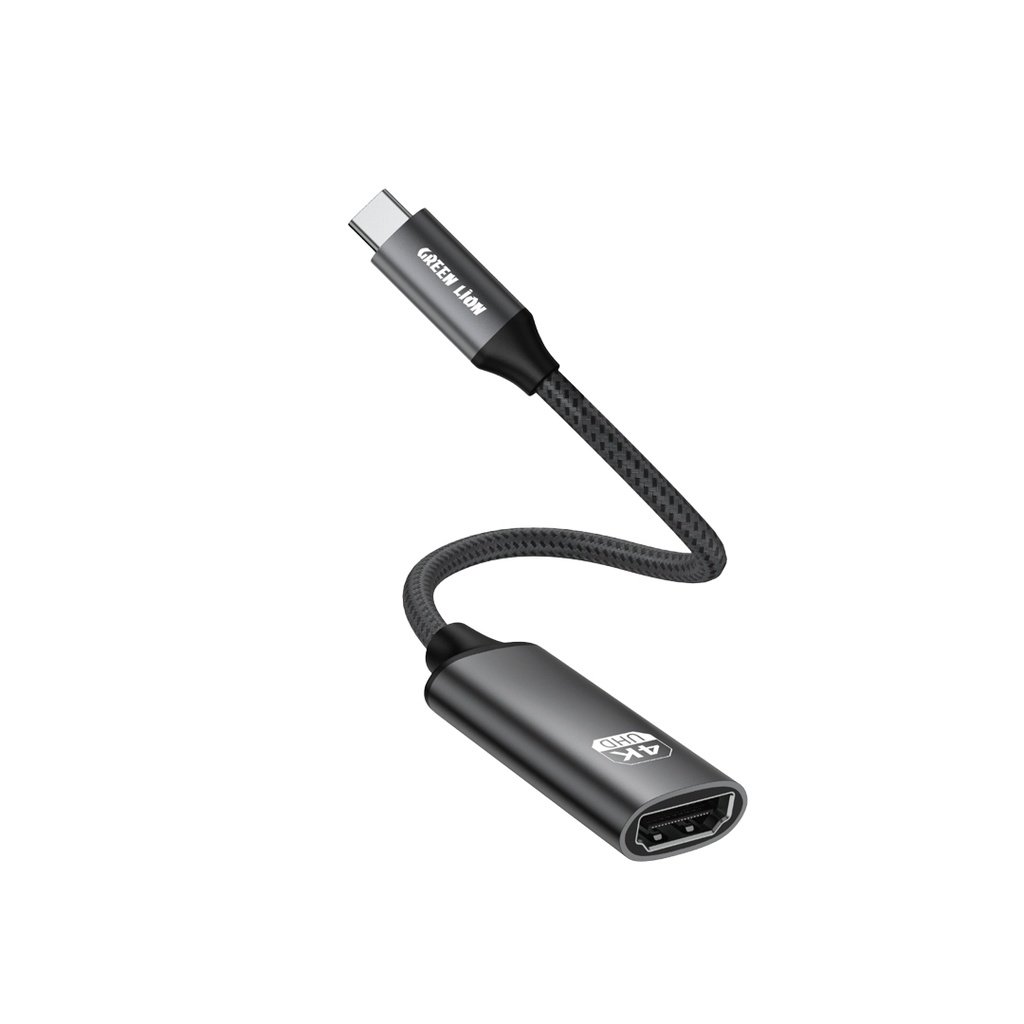 Green Lion 4K USB-C to HDMI Adapter Cable – Black