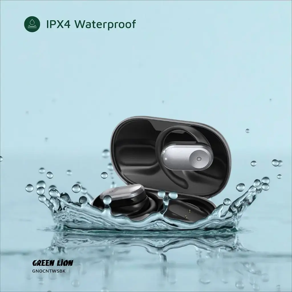 Green Lion Ocean Open Ear Headphones – Black (2)