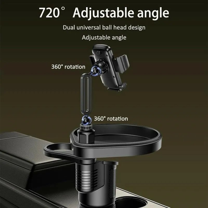 Yesido-C274-4in1-Multifunctional-Car-Cup-Holder-and-Tray-Stand-4-1